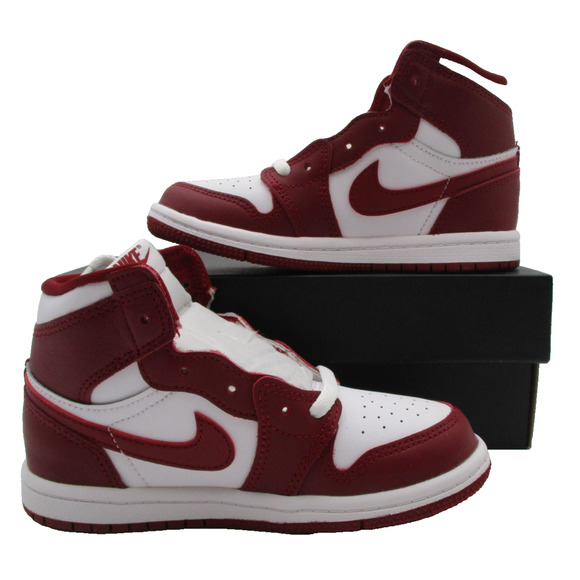 Air Jordan 1 Retro High OG TD 'Artisanal Red' Boys Size 10C FD1413-160 New w Box